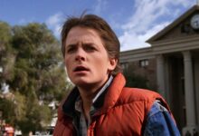 Michael J. Fox jako Marty McFly v Návrat do budoucnosti