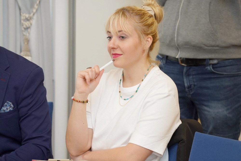 Anna Julie Slováčková během castingu na Muže roku