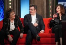 Jiřina Bohdalová, Jakub Hrůša a Michaela Pavlátová v Show Jana Krause