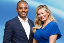 Rey Koranteng a Lucie Borhyová, moderátorská dvojice večerních zpráv na TV Nova