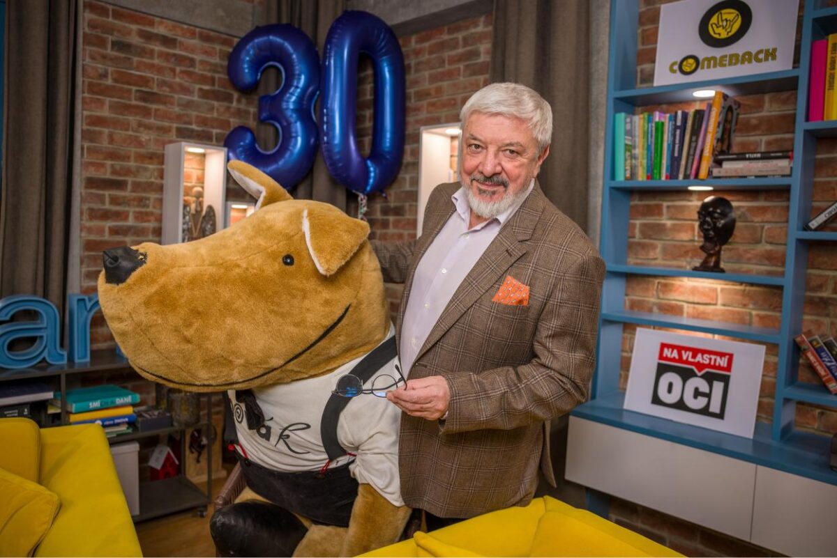 Vladimír Železný na setkání bývalých moderátorů