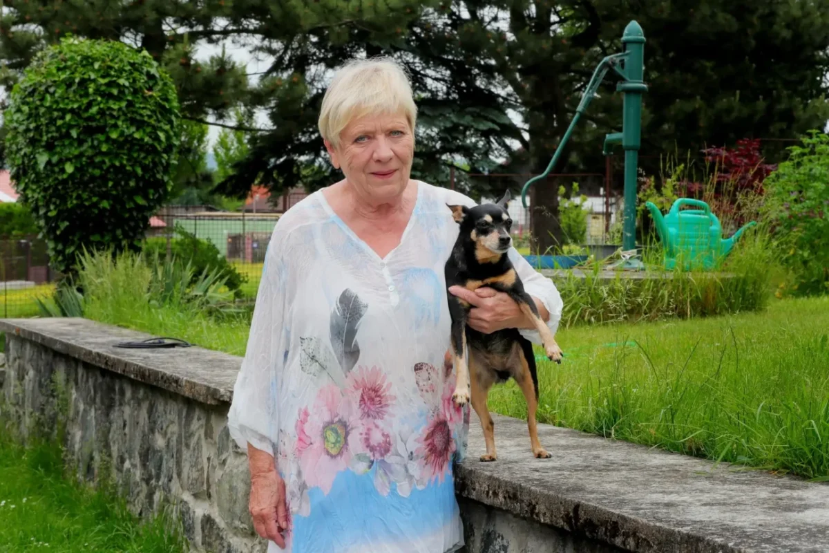 Herečka Jaroslava Obermaierová.