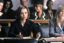 Calista Flockhart jako Ally McBeal v roce 1997.