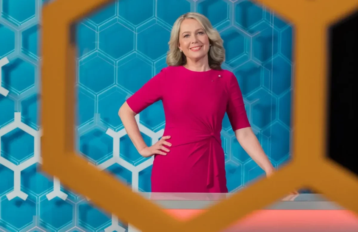 Eva Machourková ve studiu AZ kvízu