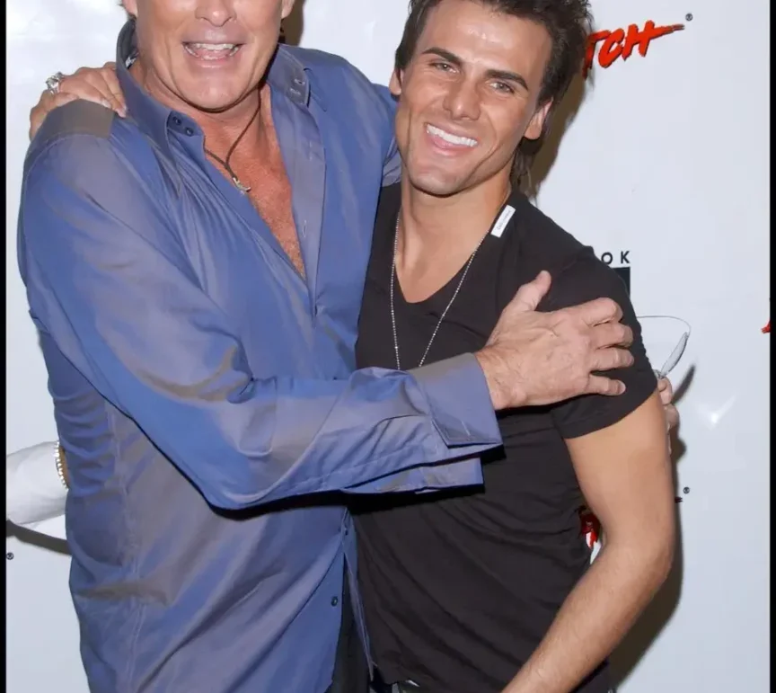 David Hasselhoff a Jeremy Jackson na archivním snímku.