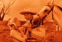 Olga Schoberová a Karel Fiala ve filmu Limonádový Joe aneb Koňská opera