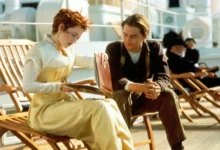 Kate Winslet a Leonardo DiCaprio v kultovním snímku Titanic.