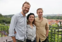 Lukáš Langmajer, Tereza Ramba a Kryštof Hádek jako hlavní hvězdy filmu Bobule.