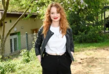 Herečka Lucie Šteflová.
