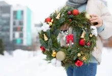 adventní věnec, exteriér
