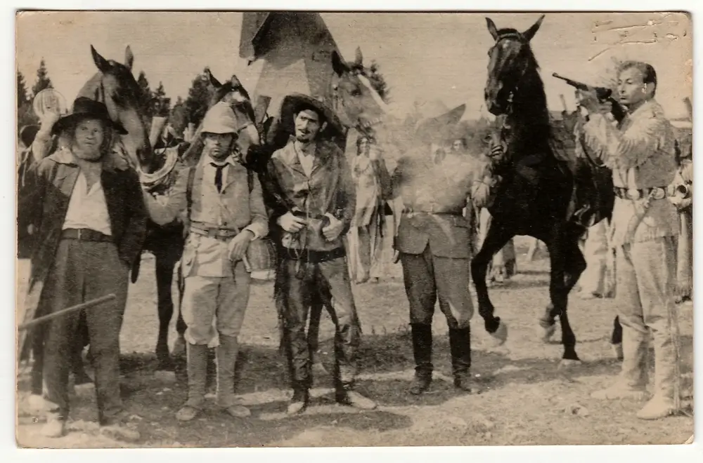 Záběry z filmu Vinnetou.