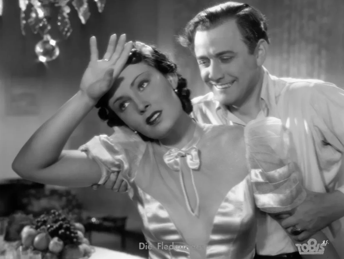 herečka Lída Baarová ve scéně z dobového snímku