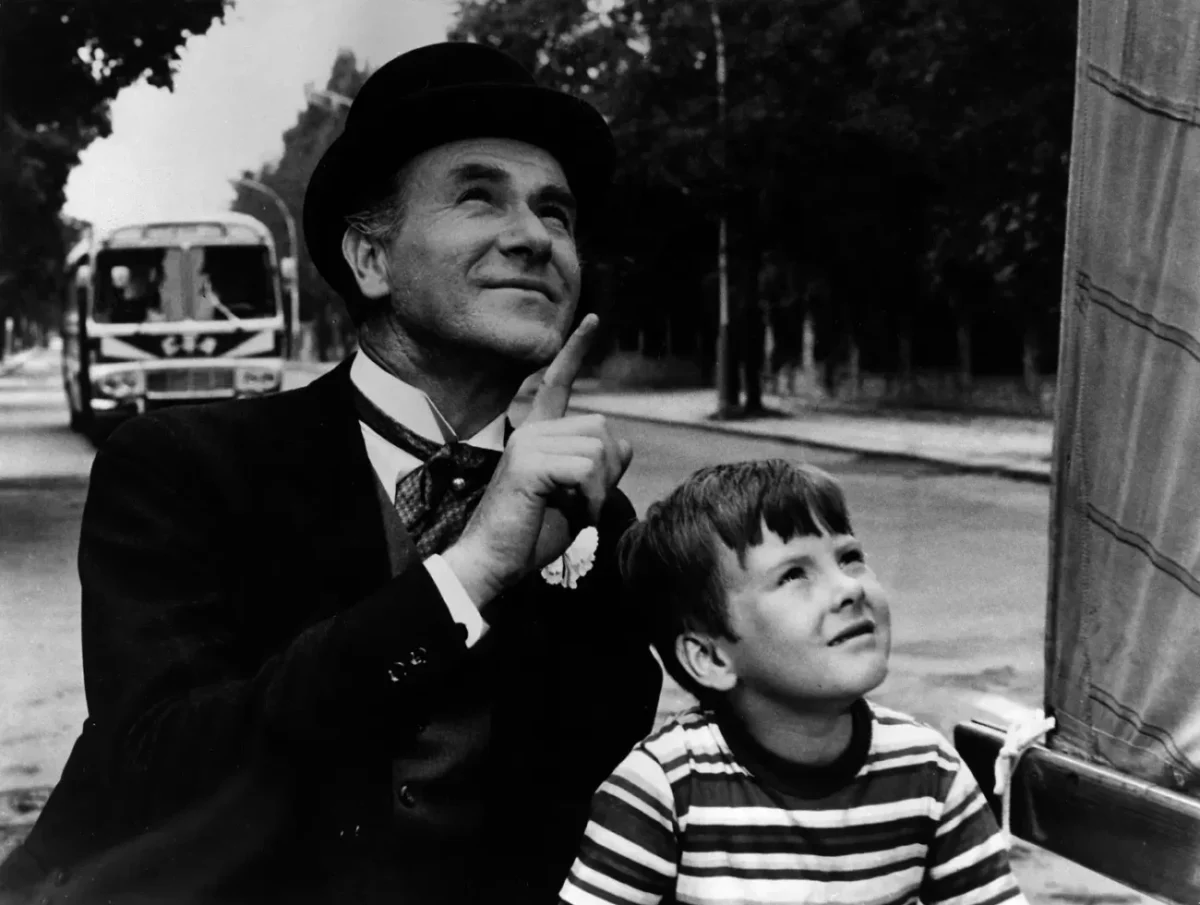 Otto Šimáček během natáčení seriálu Pan Tau