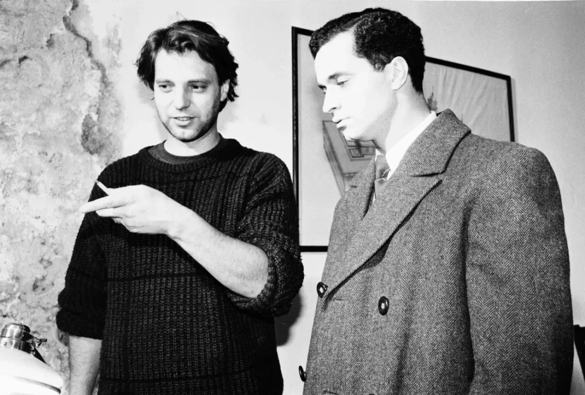 Režisér filmu Je třeba zabít Sekala, Vladimír Michálek (nalevo)