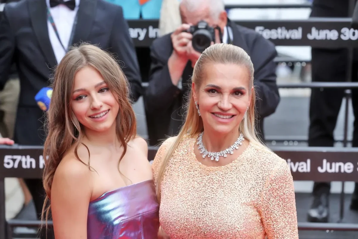 Dara Rolins s dcerou Laurou.