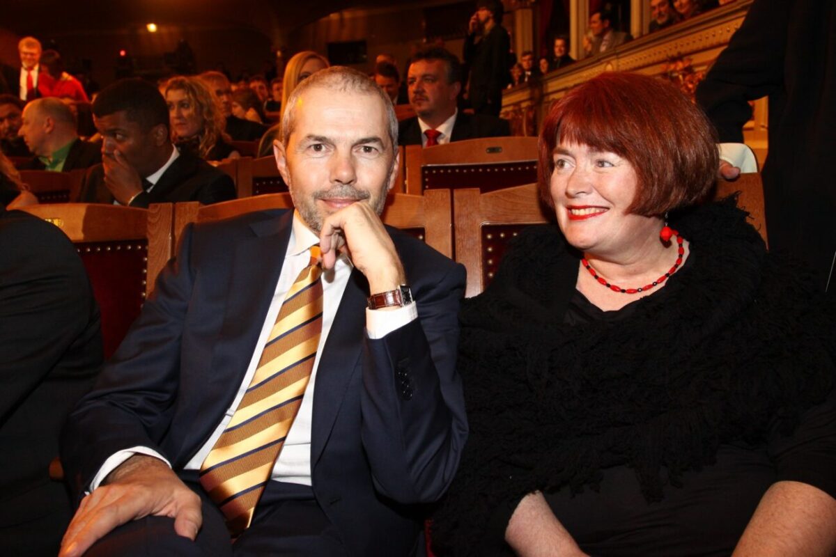 Marek Eben a Markéta Fišerová ve zralém věku ve společnosti