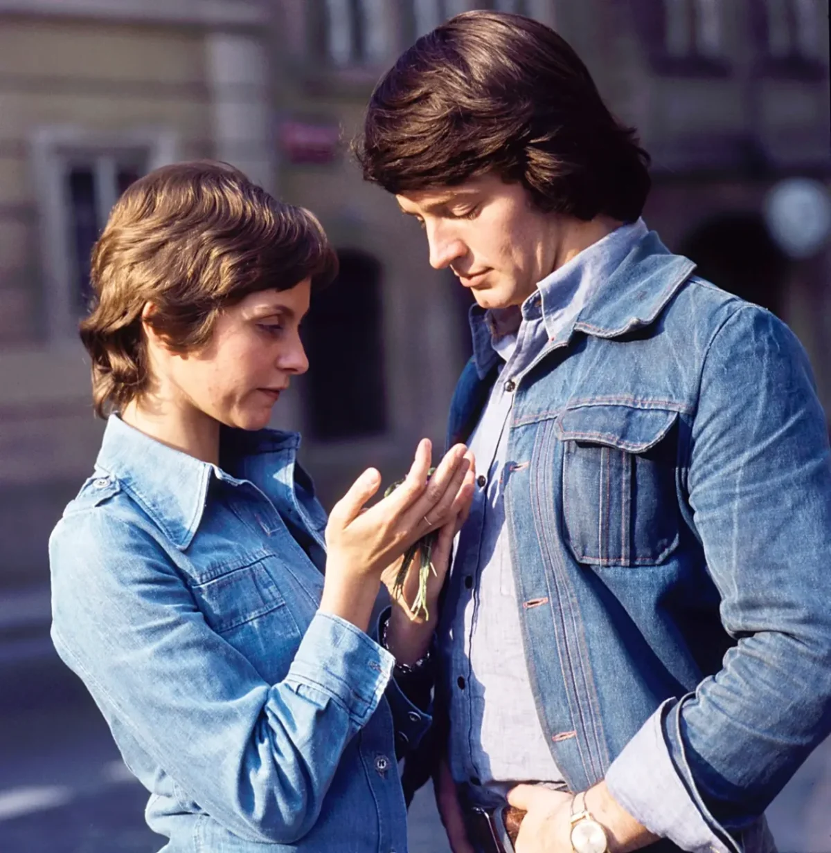 Marta Vančurová a Vlastimil Harapes v roce 1976