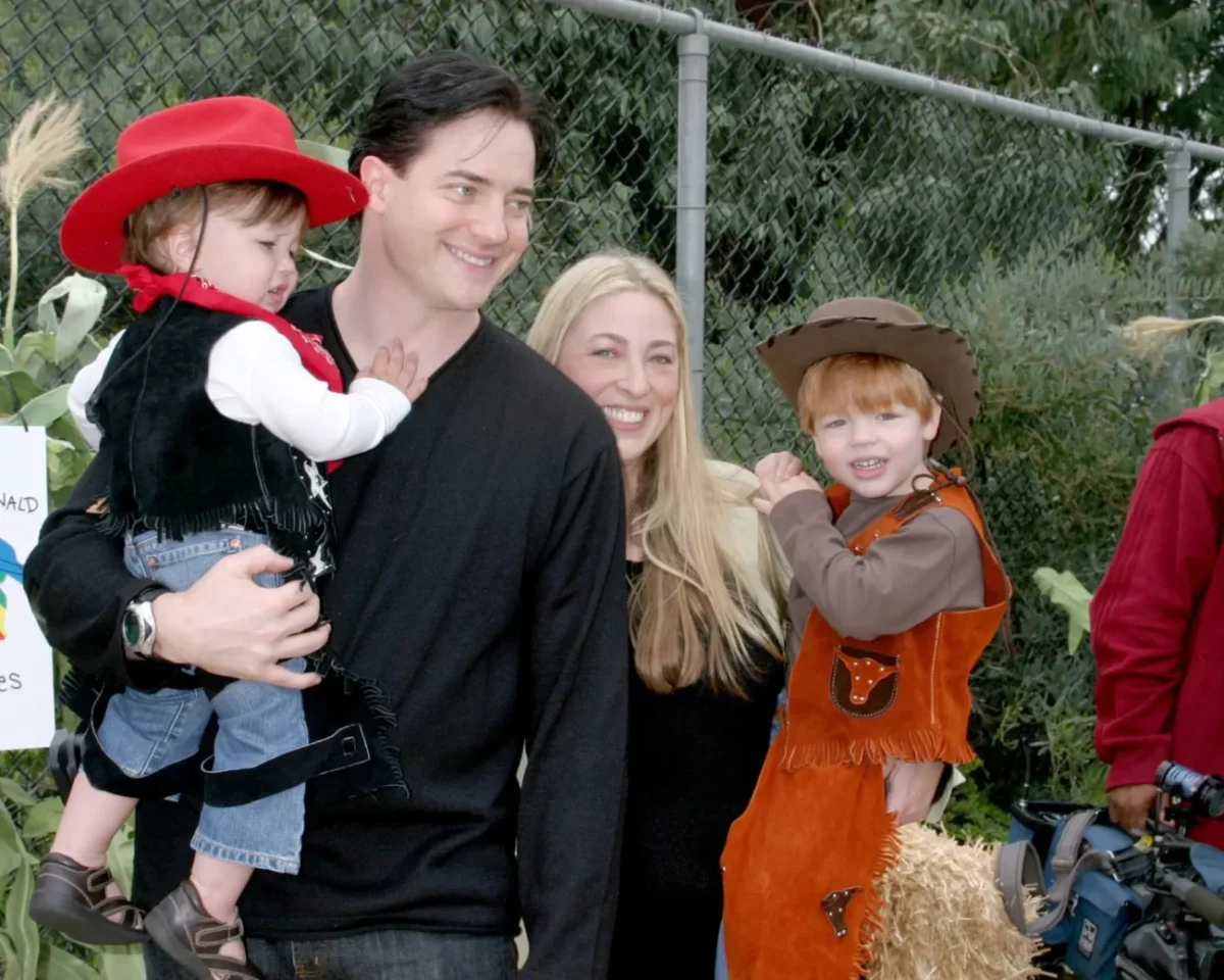 Brendan Fraser se svojí rodinou