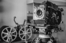 Starý filmový projektor