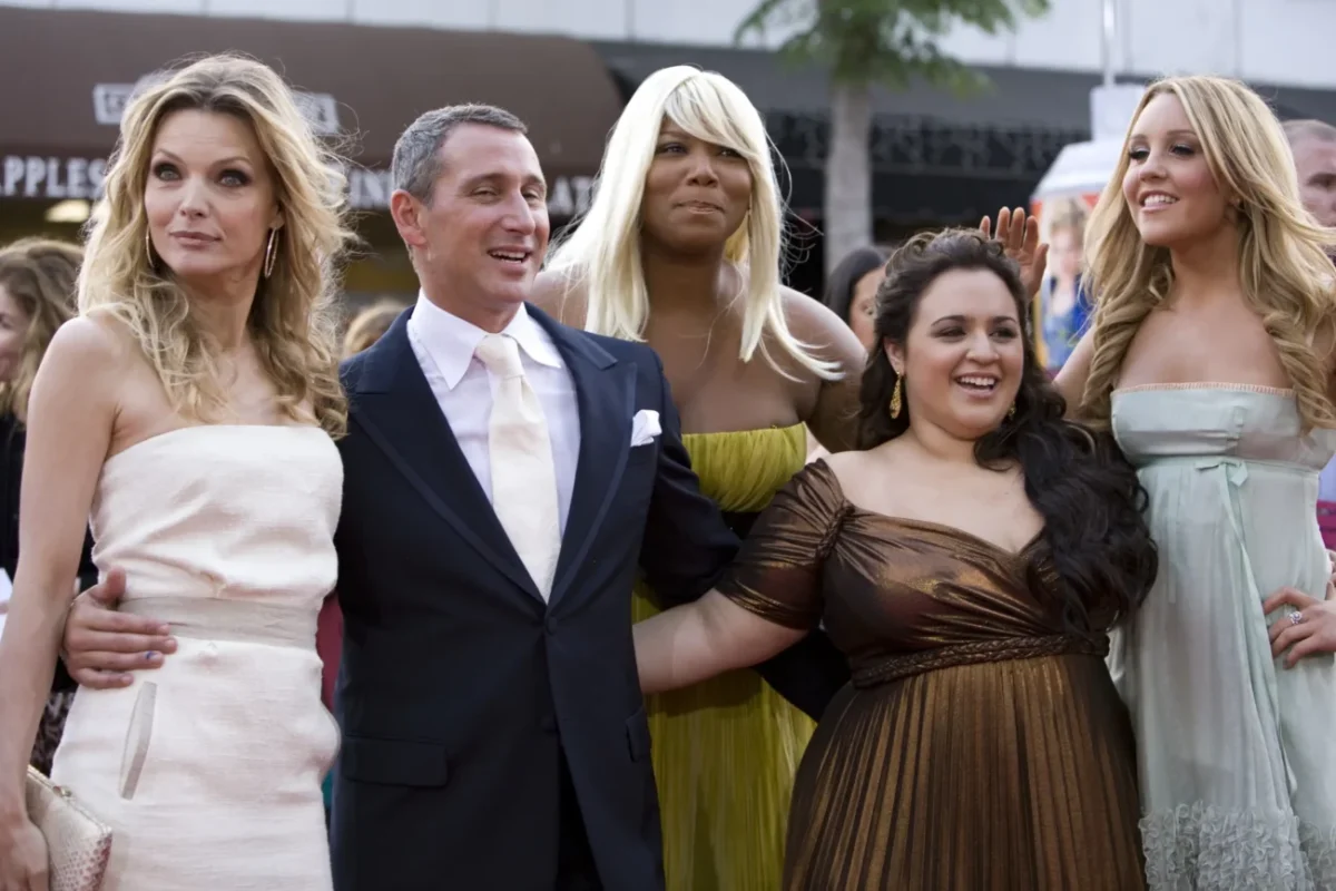 Amanda Bynes pózuje na fotku se svými kolegy.