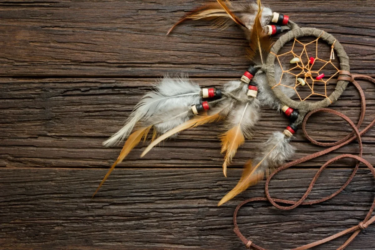 Šamanský lapač snů.