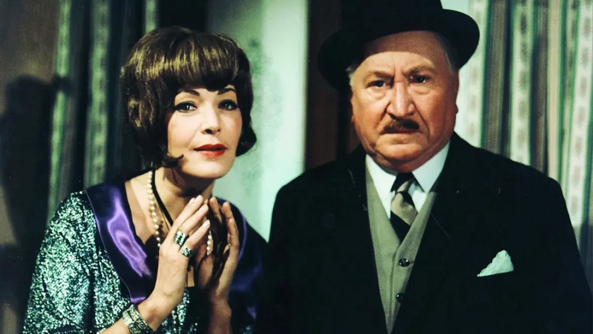 Květa Fialová a Jaroslav Marvan ve filmu Partie krásného dragouna