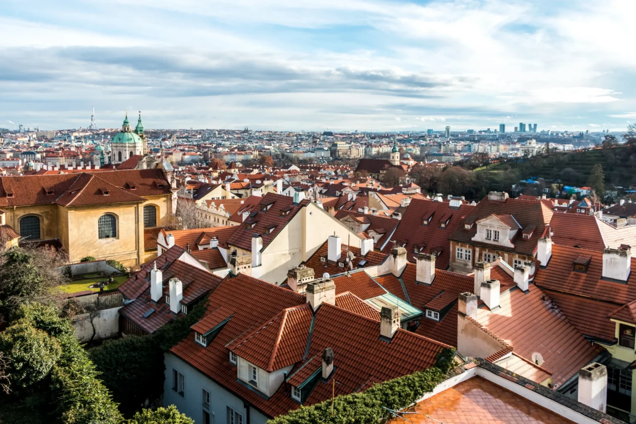 Pražské střechy. 