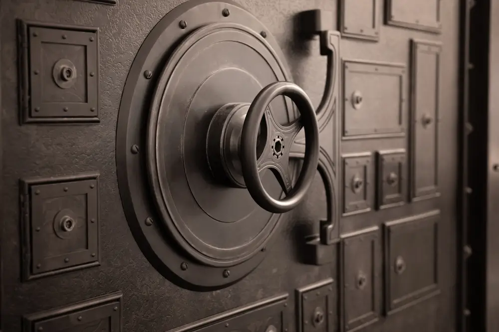 Ilustrativní fotka velkého trezoru