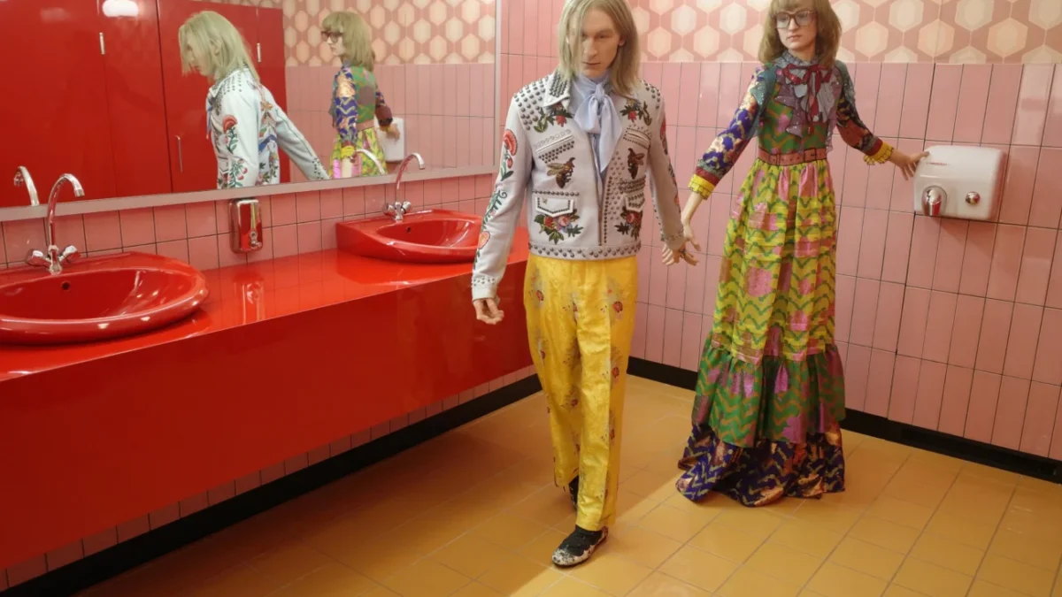 Figuríny v Gucci muzeu.