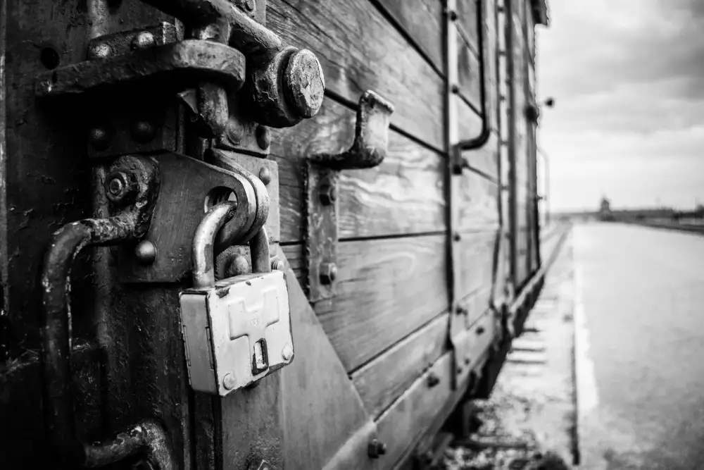 Černobílý nacistický transport