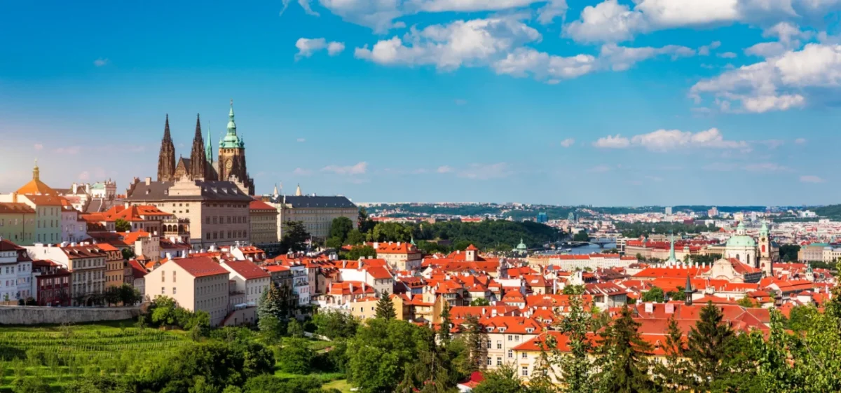 Výhled na Pražský hrad.