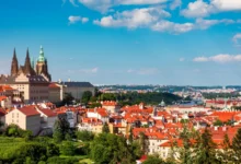 Výhled na Pražský hrad.