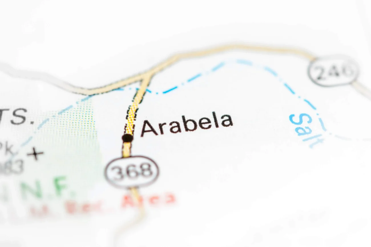 město Arabela na mapě