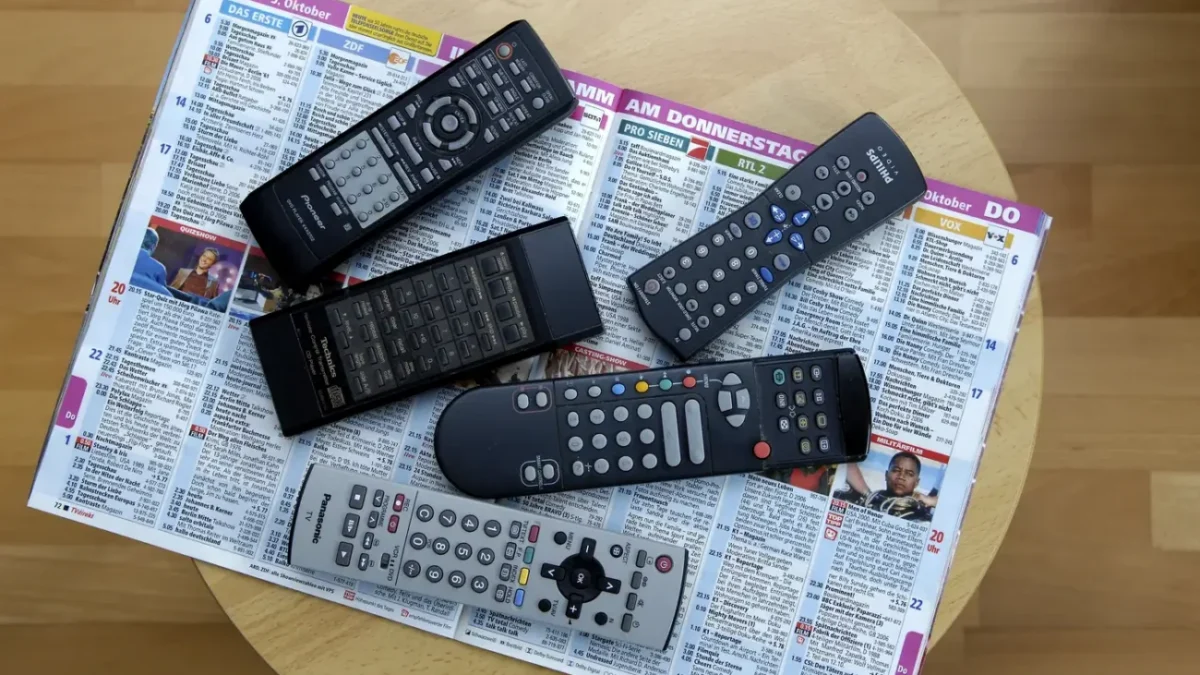Několik televizních ovladačů