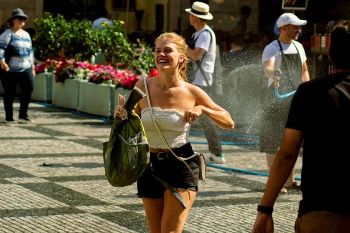 horké počasí v Praze