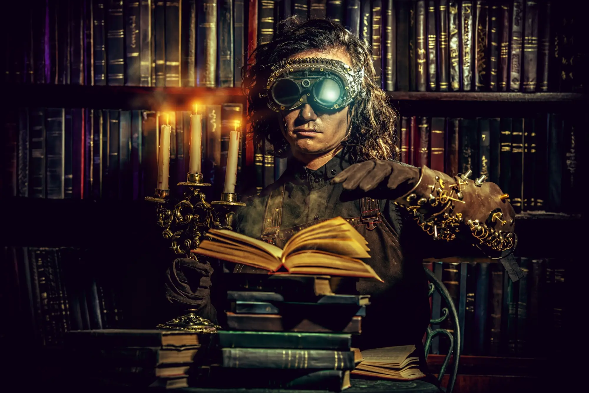Shutterstock_262788416 | TVGURU.cz muž ve steampunkovém kostýmu