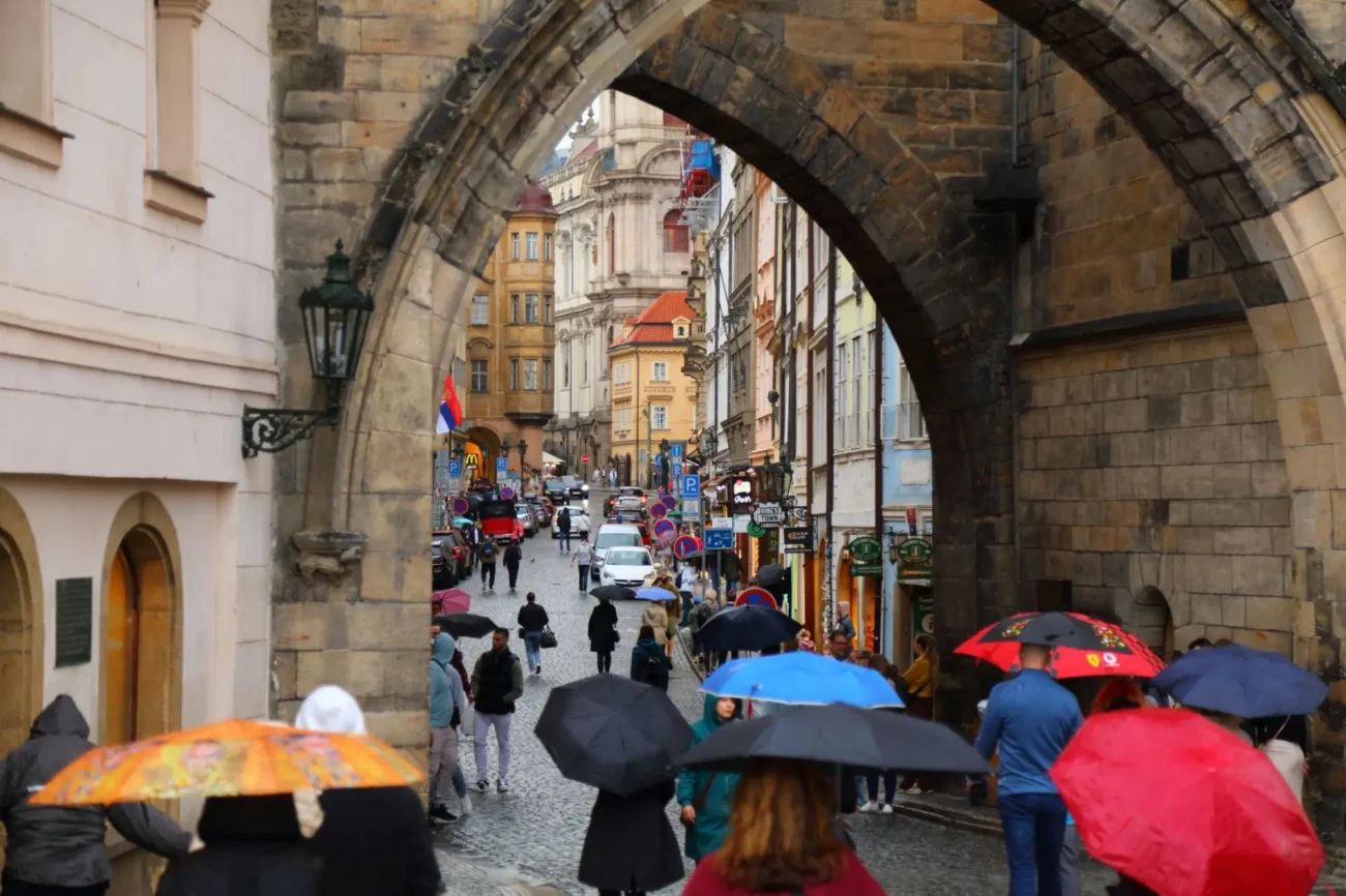 deštivá Praha