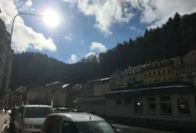 mraky nad městem