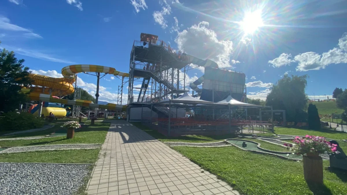 aquapark v létě