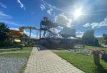aquapark v létě
