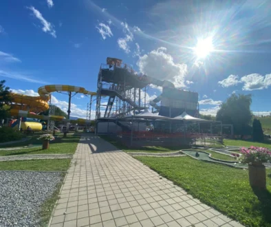 aquapark v létě