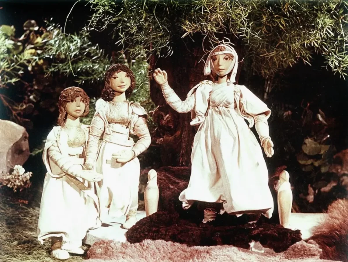 snímek z pohádky Staré pověsti české od Jiřího Trnky