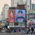 fotka křižovatky a billboardů v Soulu v Jižní Koreji