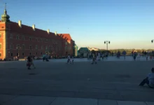 náměstí v létě