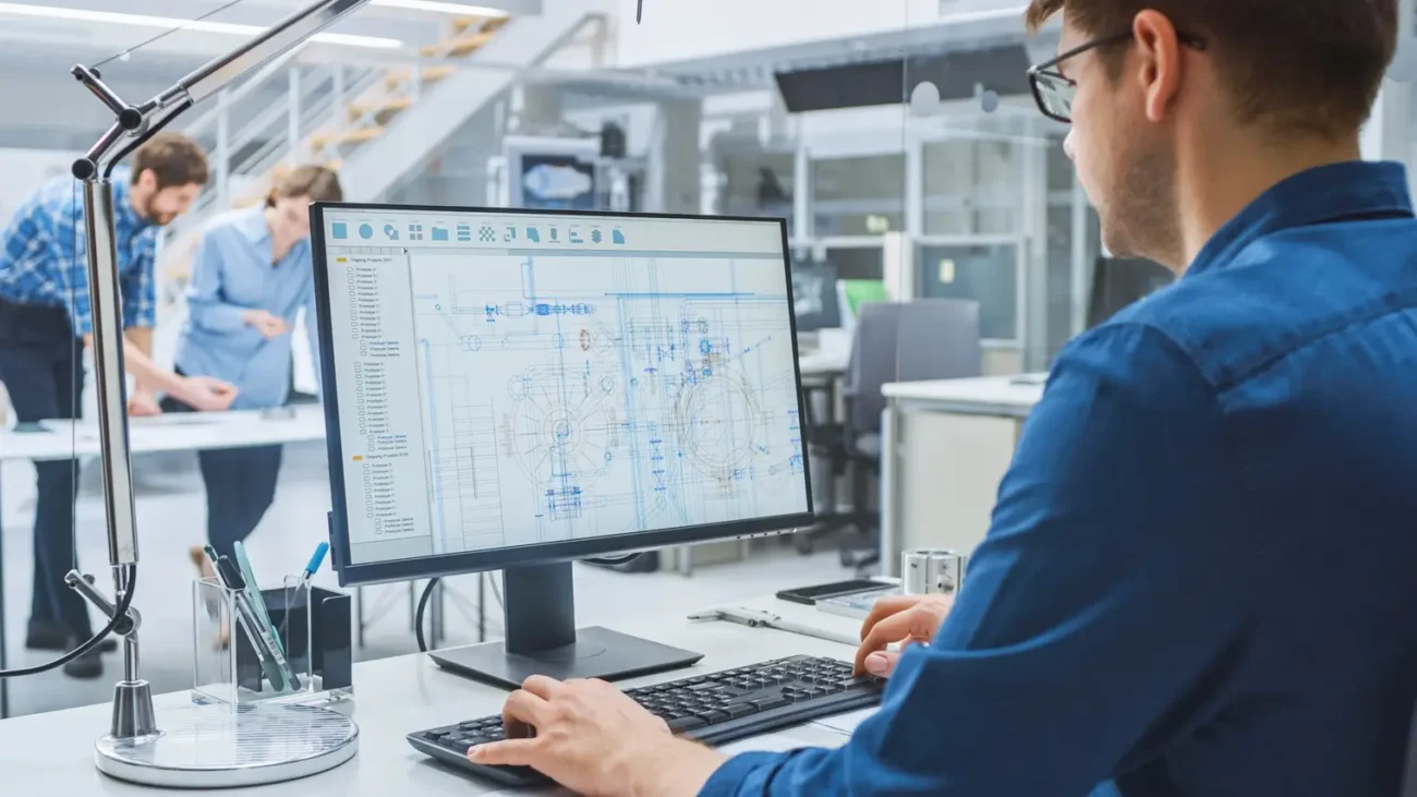 Projektant nejen kreslí technické výkresy Shutterstock | TVGURU.cz kreslení technických výkresů na počítači
