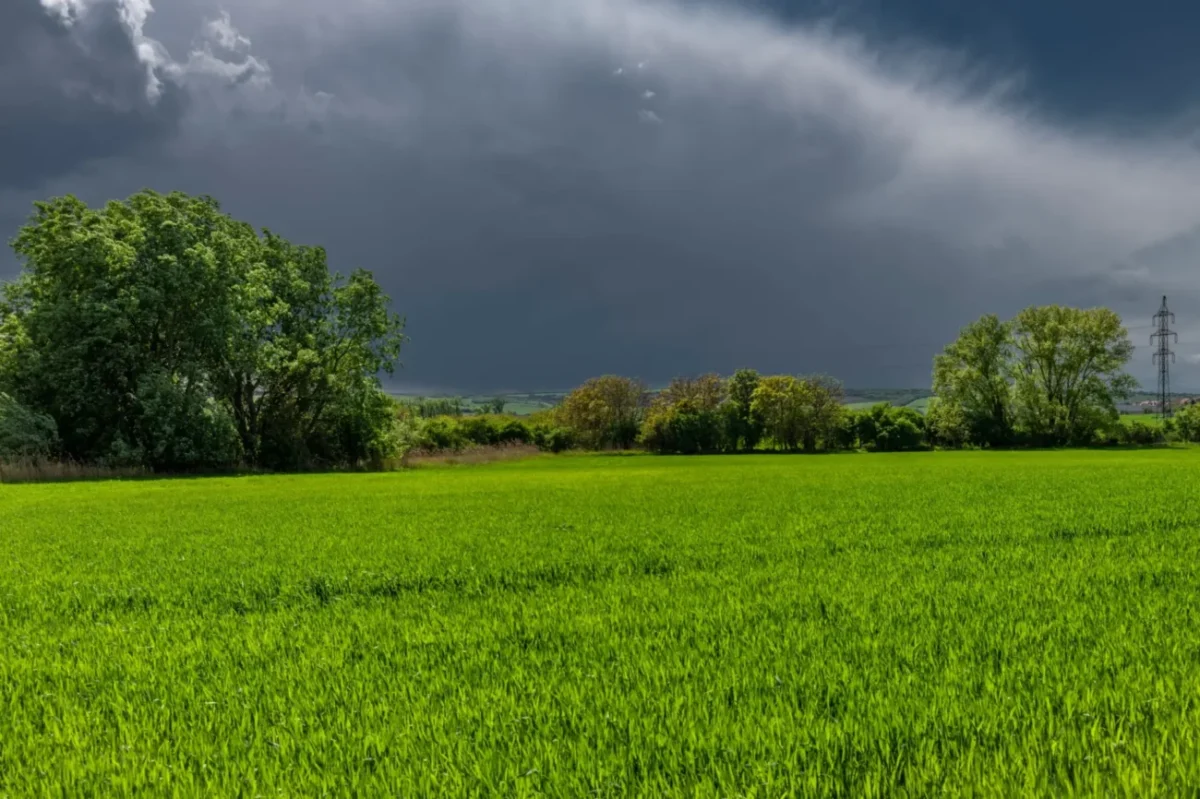 přicházející bouřka