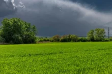 přicházející bouřka