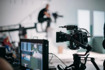 Práce kameramana při natáčení filmu