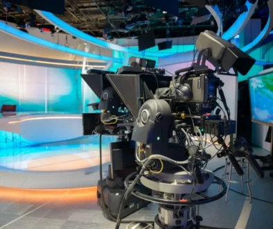 moderátorské nahrávací studio