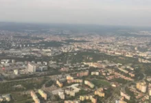 nebe nad českým městem